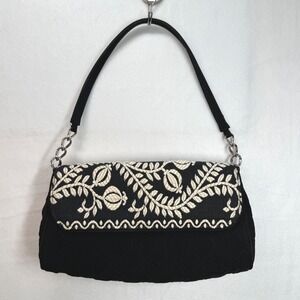 VERA BRADLEY Black & Cream Quilted Purse Juliet Gala Collection Approx 10x6x2